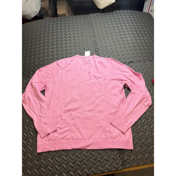 NWT J. Crew Red heart Teddie sweater Pink Raspberry Womens Size XL Valentines - Picture 5 of 7